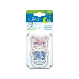Dr Brown's Prevent Ciuccio Silicone Notturno 0-6M 2 Unità