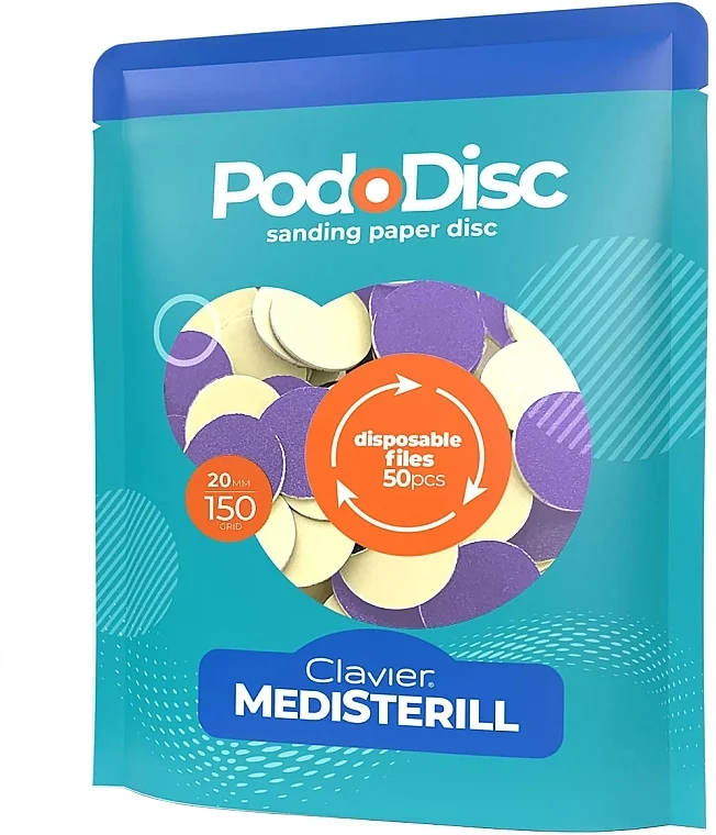 Dischetti di ricambio per disco per pedicure M 150/20 mm, 50 pz..