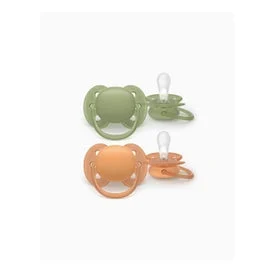 Philips Avent Ultra Soft Chupete Eco 18M+ Verd Naranja 2uds