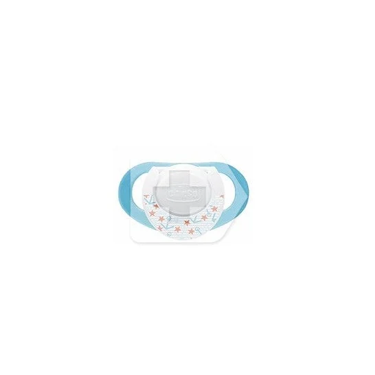 Ciuccio in gomma fisiologica anatomica Chicco™ 4M+ blu 1u