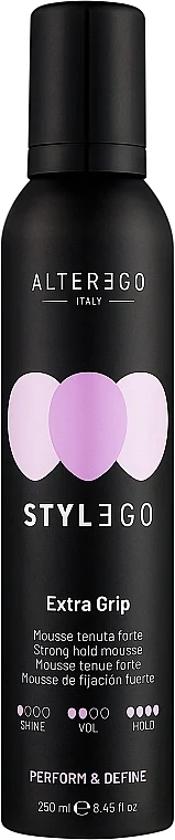 Mousse per capelli a tenuta forte