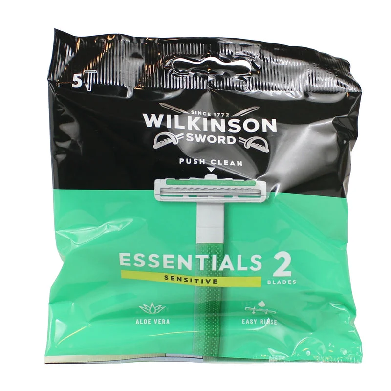 Wilkinson Rasoio Extra Essential 2 Sensitive 5 Pezzi