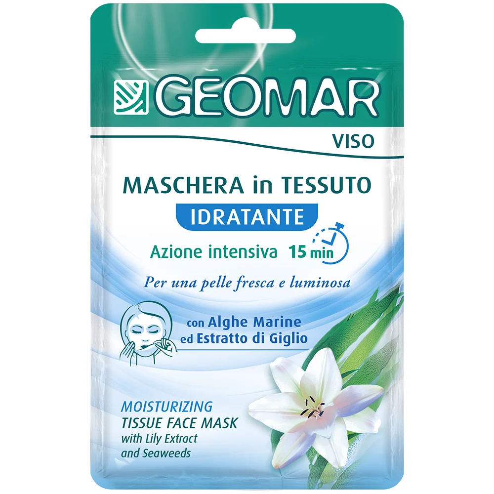 GEOMAR Maschera Viso in Tessuto Idratante