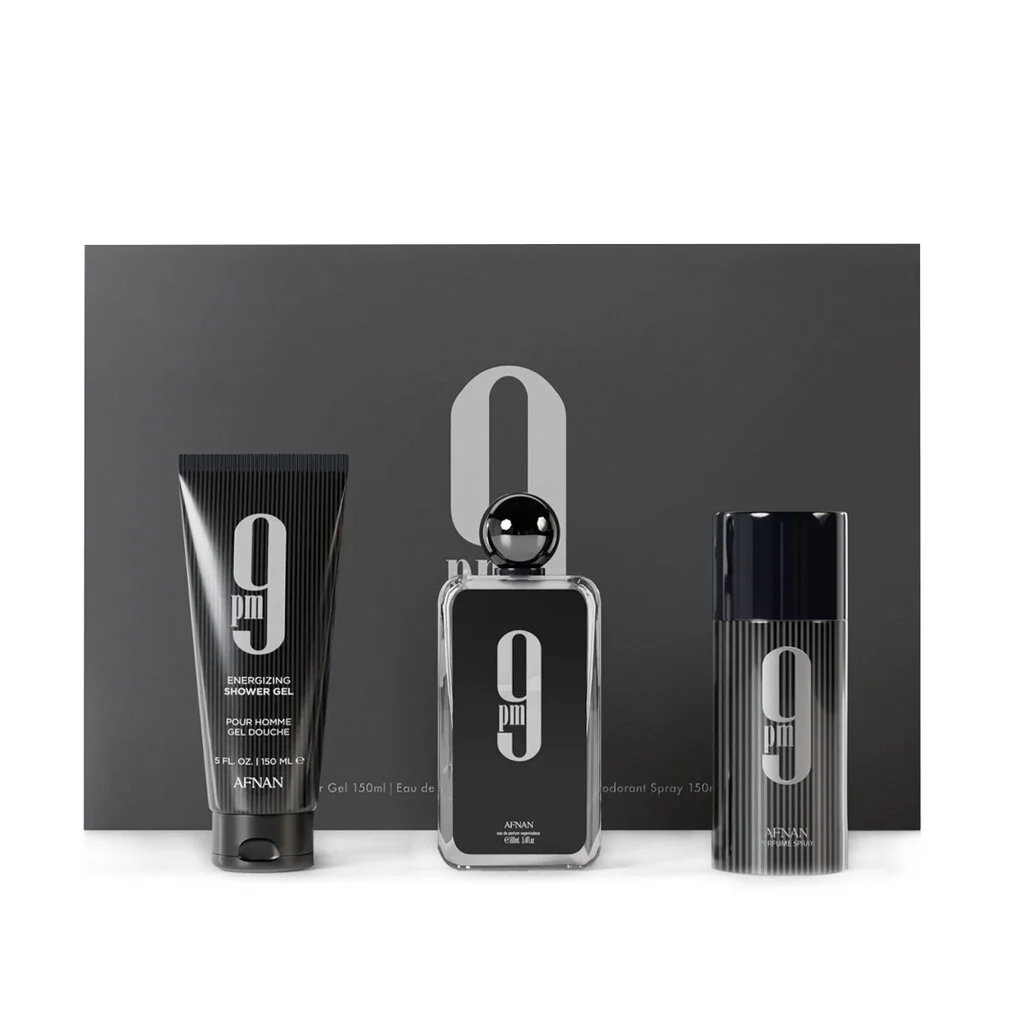 Afnan 9 pm EDP 100 ml + DEO spray 150 ml + gel doccia 150 ml