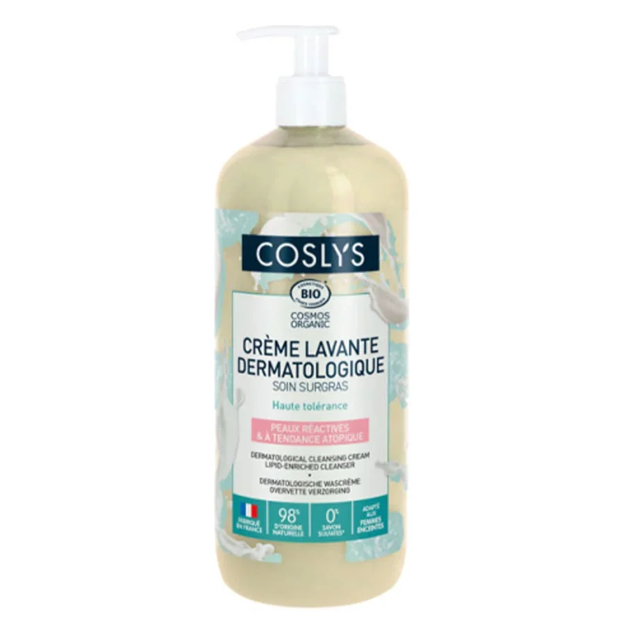 Coslys Crema Lavante Dermatologica Bio Profumo Mandorla Pelli Reattive con Tendenza Atopica 1L