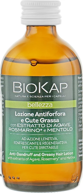 Lozione antiforfora per capelli grassi
