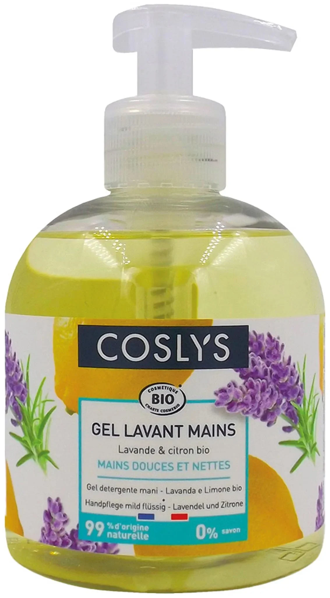 Coslys Eco-Recharge Gel Lavante Mani Bio Lavanda & Limone 1L