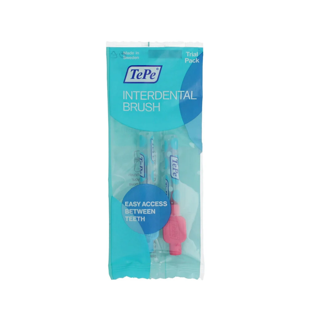 TePe Original Trial Pack Interdentalbürsten 0 rosa + 3 blu (0,4 mm + 0,6 mm) 2 pz