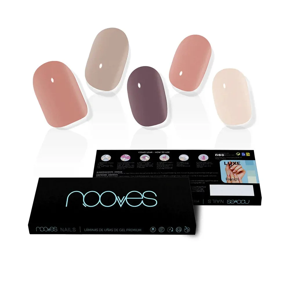 Nooves Lamine Unghie Gel Secret Earth Premium Luxe Solid Color 20 U