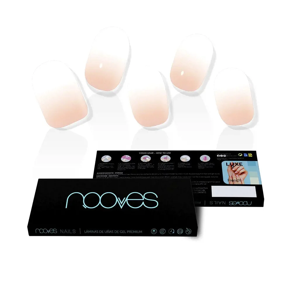 Nooves Lamine Unghie Gel Nude Baby Boomer Premium Luxe Gradient 20 U