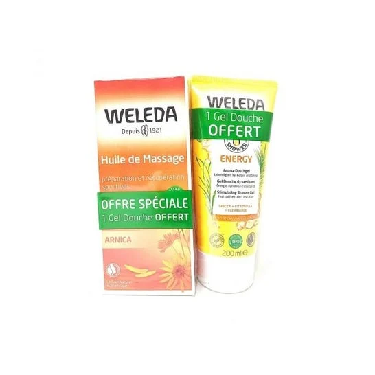 Weleda Arnica Duo Olio Massaggio 200ml + Gel Doccia Energy 200ml