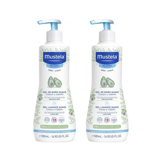 Mustela Gel de Baño Suave Duplo 2x500ml