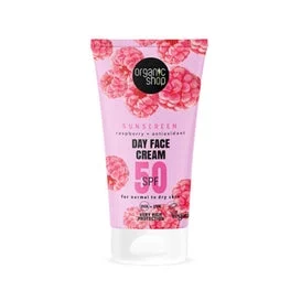 Organic Shop Raspberry Day Face Cream Spf50 50ml
