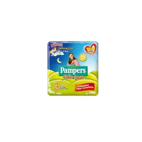Pampers Sole&Luna Midi Talla 3 4-9kg 20Pz