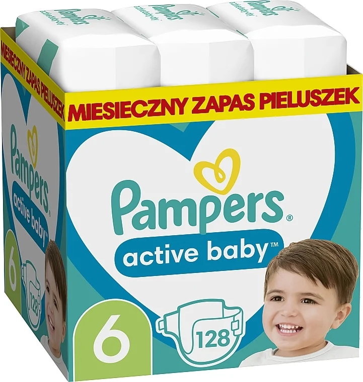 Pannolini Active Baby 6 (13-18 kg), 128 pz