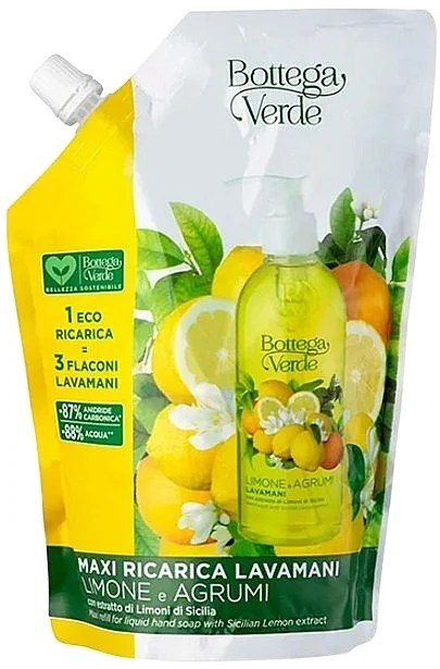 Detergente per mani con estratto di limone di sicilia