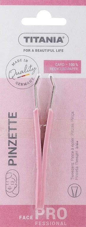 Pinzetta con manico in plastica, 8 cm, 1061/A, rosa chiaro