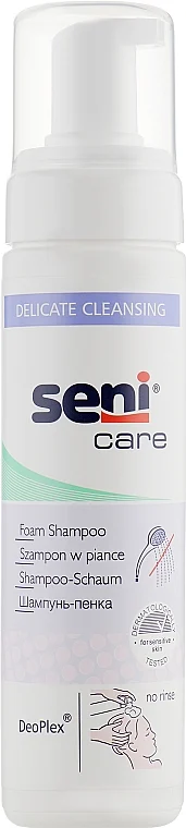 Shampoo-schiuma, senza risciacquo