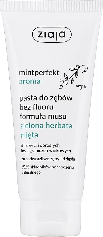 Dentifricio alla menta al tè verde