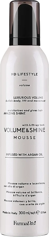 Mousse capelli "Volume e lucentezza"