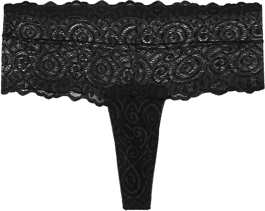 Mutandine di pizzo, donna, BDM500-021, nero