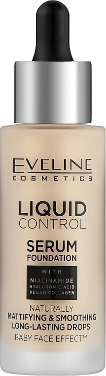 Eveline Cosmetics Liquid Control HD Mattifying Drops Foundation