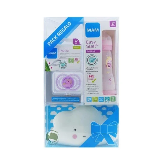 Mam Pack Regalo Biberon + Succhietto + Lampada Nuvola