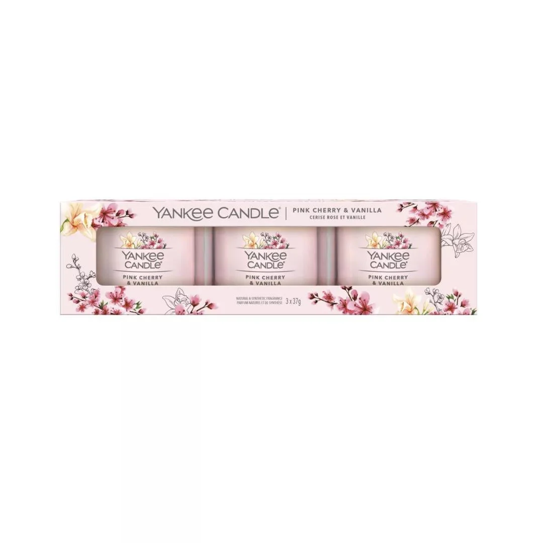 Filled Votive - Pink Cherry Vanilla