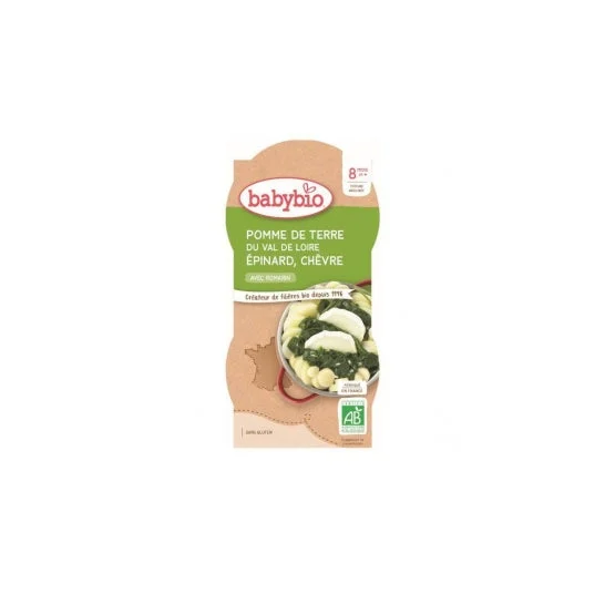 Babybio Menu Gamba/Chevre 2X200g