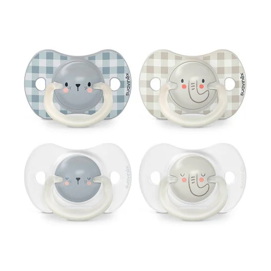 Suavinex Silicone T-Soother Anatomico Notte 6-18 M 2 U