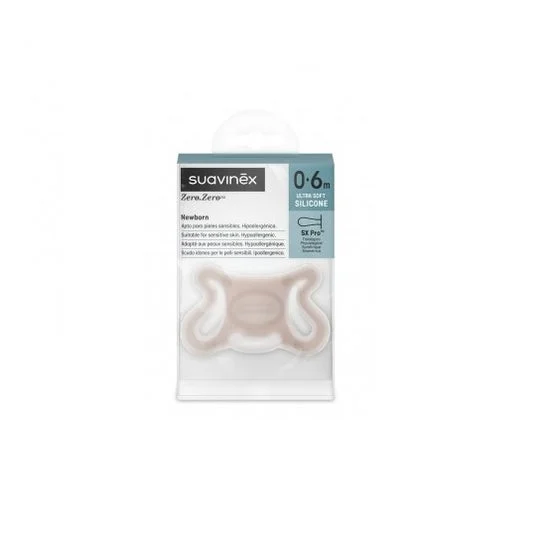 Suavinex Sx Pro Zero-Zero Chupete Silicona 0-6M Almond 1ud