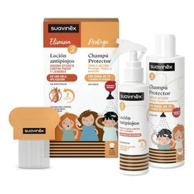 Suavinex Set Locion Antipiojos 125 ml + Champu Protector 250 ml