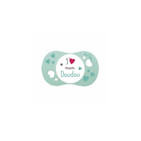 Luc et Lea Silicone Pacifier 6-18m I Love My Doudou 1 unità