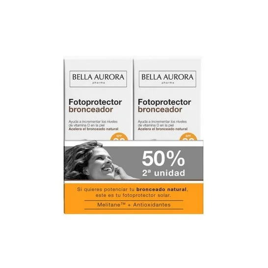 Bella Aurora Fotoprotector Bronceador SPF30 2x50ml