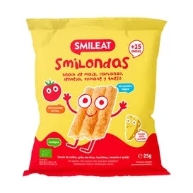 Smileat Smilondas Snack Ecológico de Tomate y Queso 25g