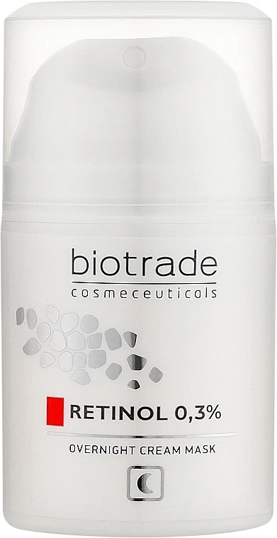 Maschera-crema notte anti-età per rinnovamento e luminosità della pelle con retinolo 0,03%
