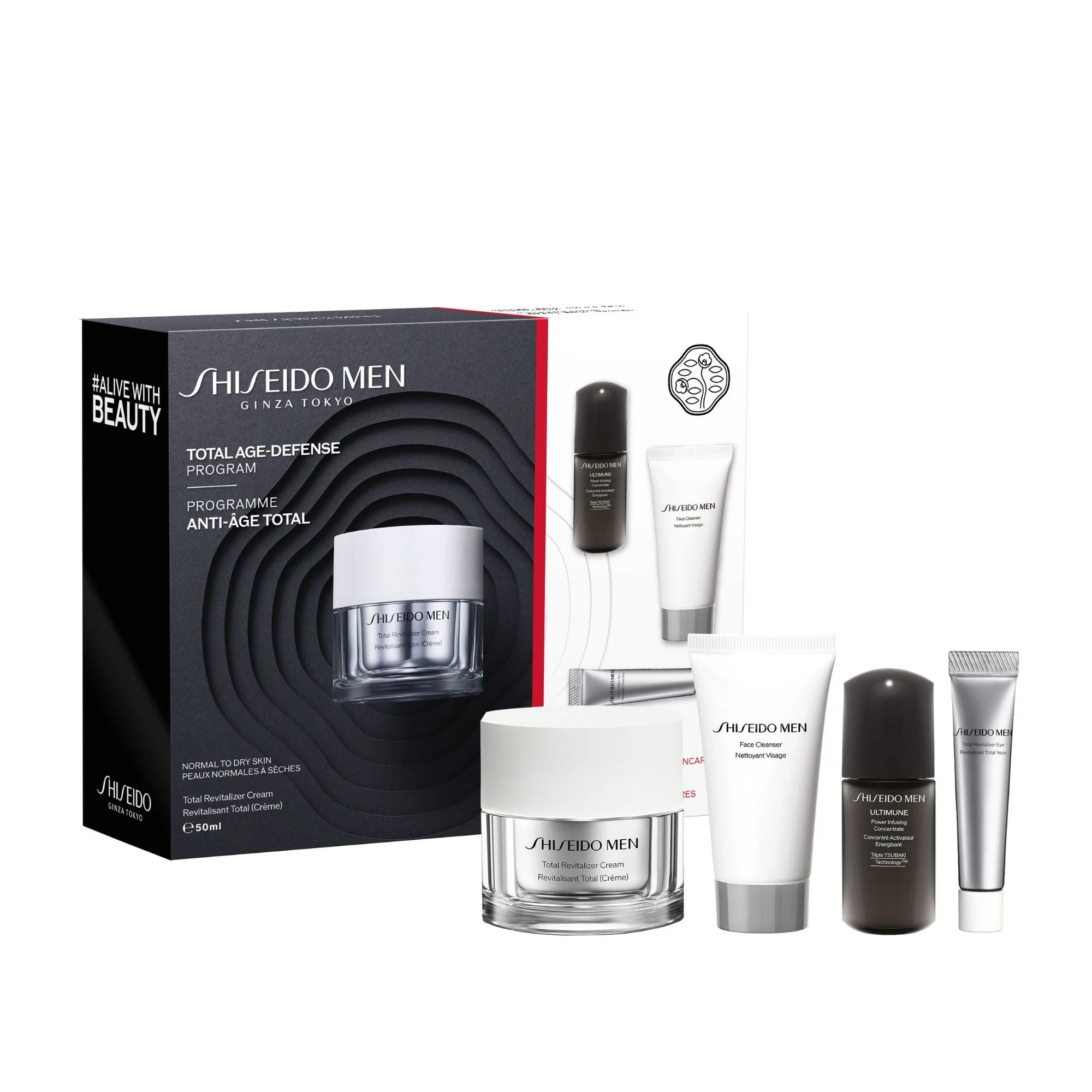 Cofanetto Shiseido Men Total Revitalizer Light Fluid