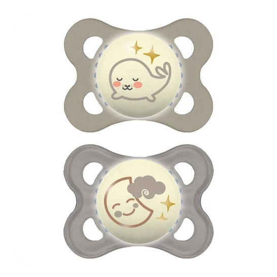 Ciuccio Mam Baby originale notte in silicone +0M 2uds