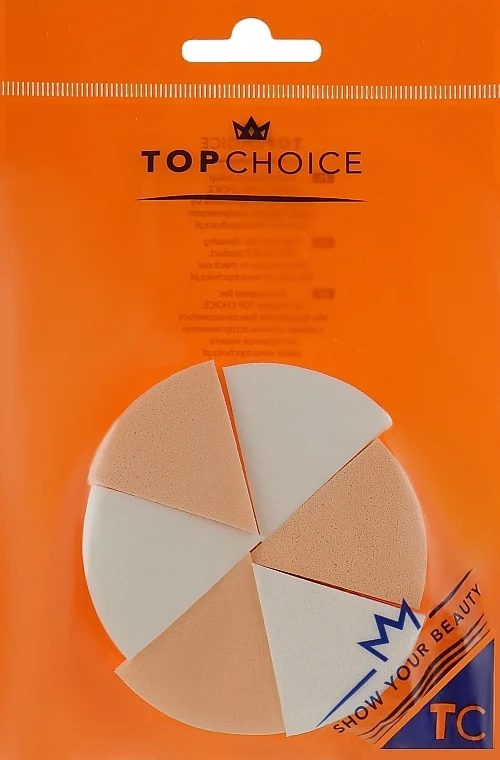 Spugnette trucco, 35821, bianco e beige, 6 pz