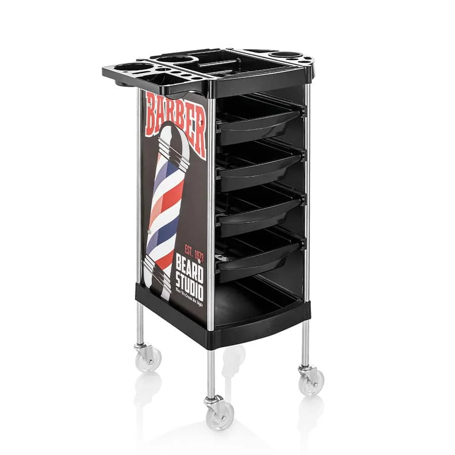 Carrello da barbiere Barber shop porta oggetti 6 ripiani NEXT