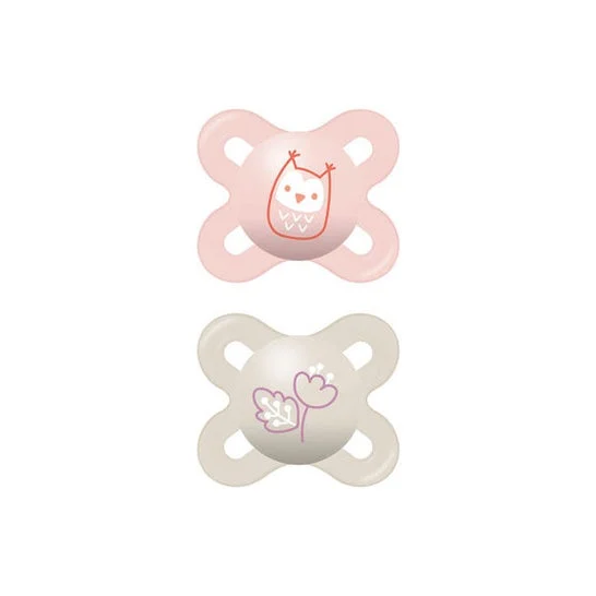 Mam Succhietto Start Nano Silicone 0-2M Rosa 2 Unità