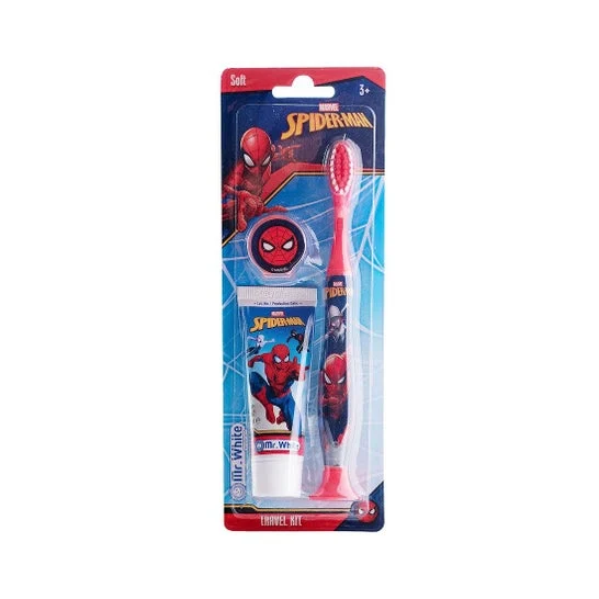 Mr. White Spiderman Kit Cepillo Dental + Dentífrico
