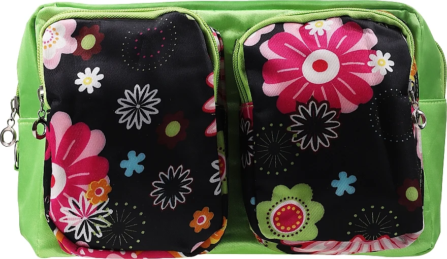 Beauty case "Flower Kuferek", verde