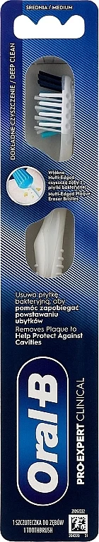 Spazzolino da denti, medio, bianco