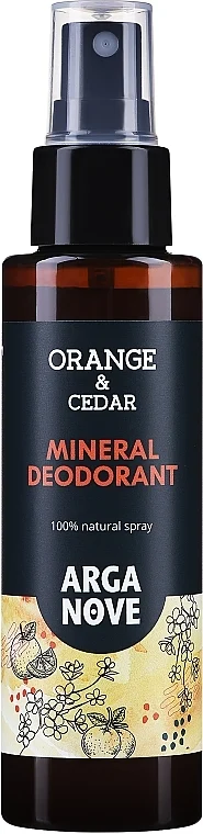 Deodorante spray minerale "Cedro e arancia"