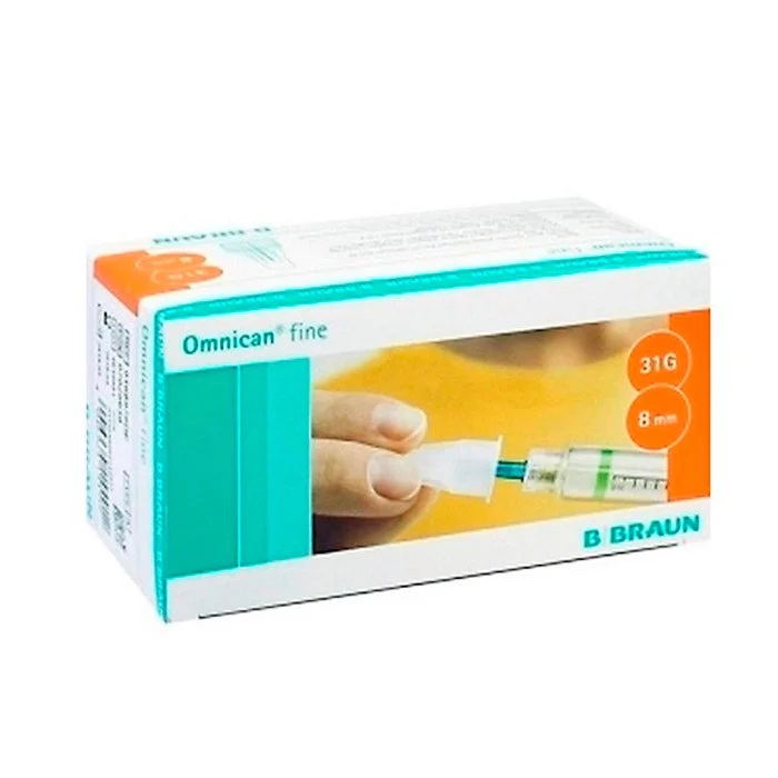Omnican Fine 31gx8mm Aghi sterili e monouso per dispositivi di iniezione di insulina
