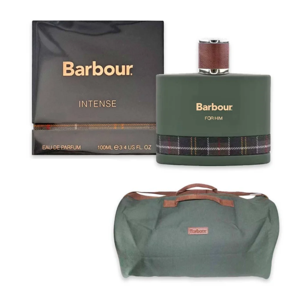 Barbour heritage intense(usx)edp 100ml + weekender bag omaggio