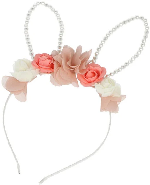 Inca Diadema Con Orecchini Coniglio e Fiori 1 U