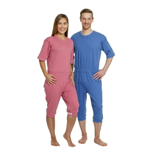 Dynamic Aids Pigiama a manica corta colore blu taglia S