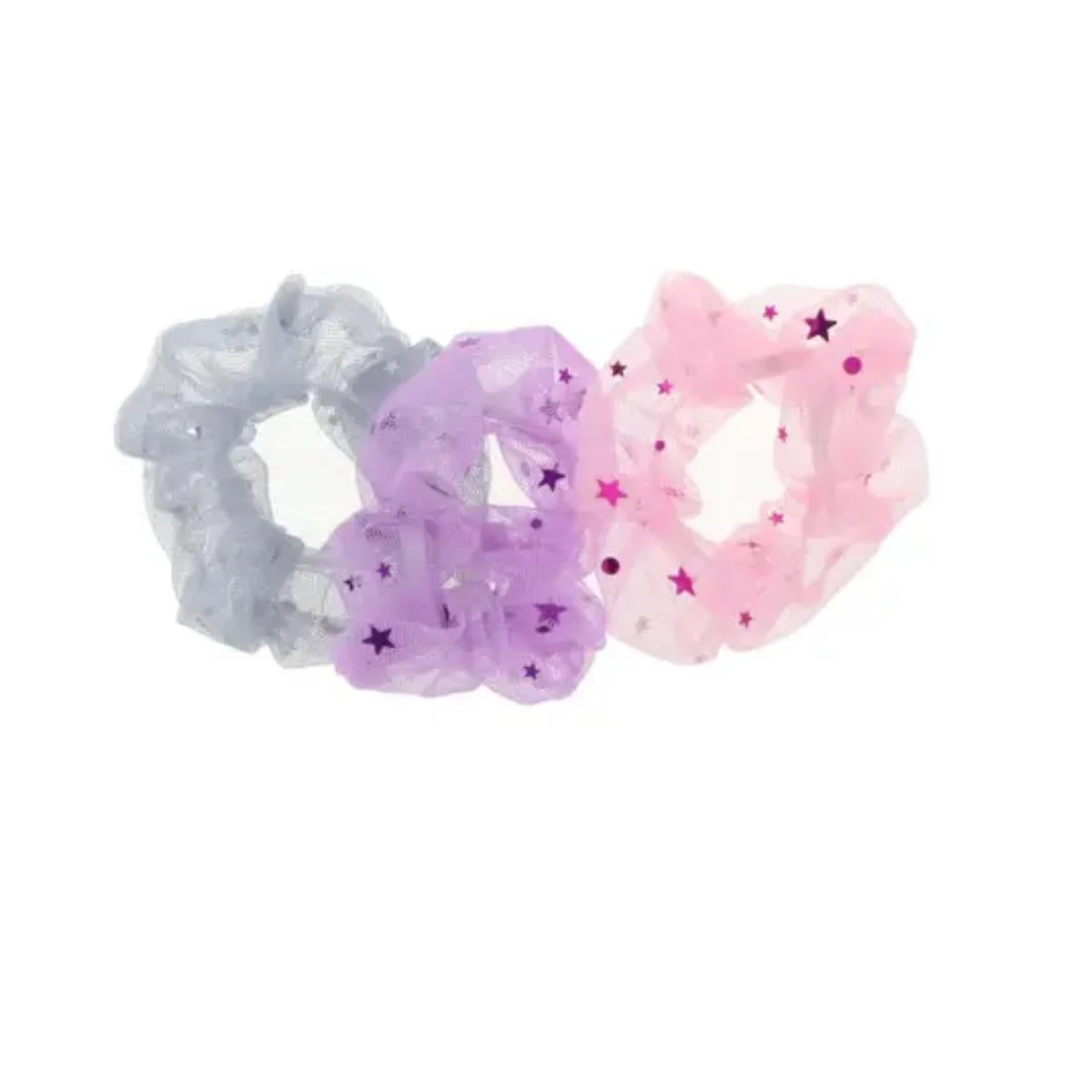 Elastici per capelli a forma di stella rugosa Inca 3Unità